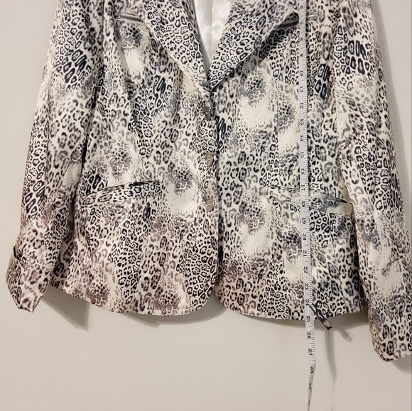 Pamel McCoy Size L Animal Print Jacket - Picture 3 of 11